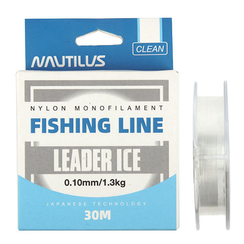 Леска  Nautilus Leader Ice 0,16мм.,2,7кг, 30м.clean