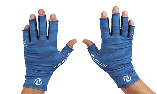 Перчатки летние Nautilus spf50 lite gloves pro цв. dark blue р-р.  M/L