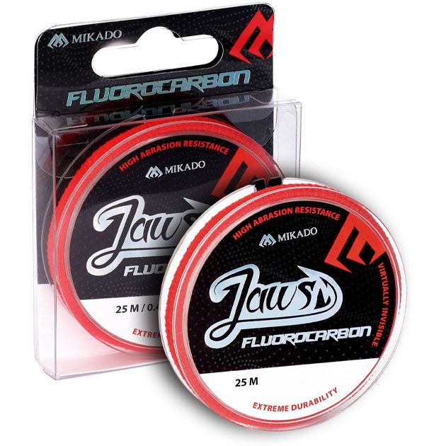 Леска флюрокарбоновая Mikado JAWS FLUOROCARBON 0,35 (25 м) - 8.76 кг.