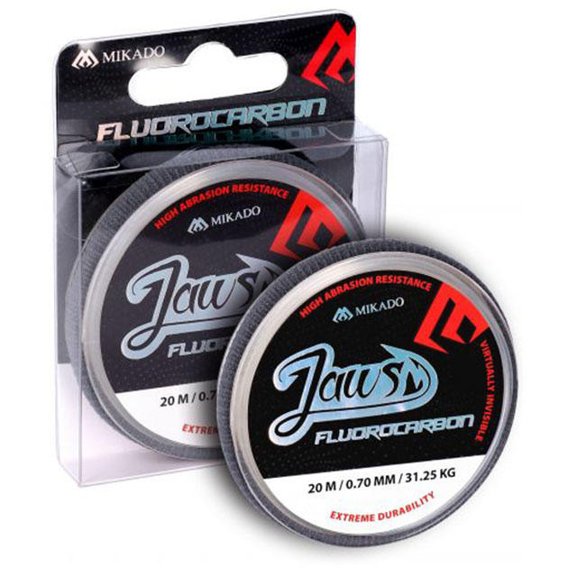 Леска флюрокарбоновая Mikado JAWS FLUOROCARBON 0,50 (20 м) - 16.55 кг.