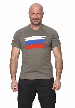 Футболка "Patriot"(Патриот) (хлопок, олива) 7TS-05OL 46